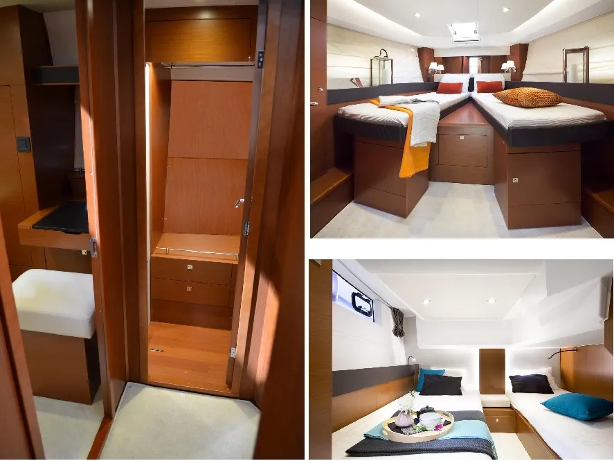 Cabin ngủ và kệ tủ quần áo