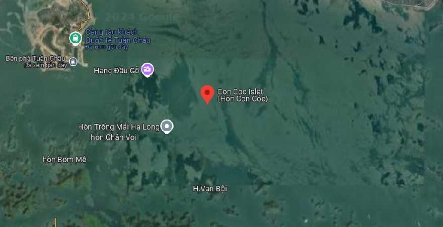 Vị trí của Hòn Con Cóc trên google map