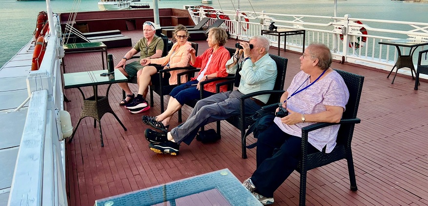 Khu vực Sundeck trên du thuyền Du thuyền Syrena 