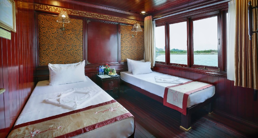 Mỗi Cabin của Oriental Sails đều được có cabin hướng thẳng ra Vịnh Hạ Long
