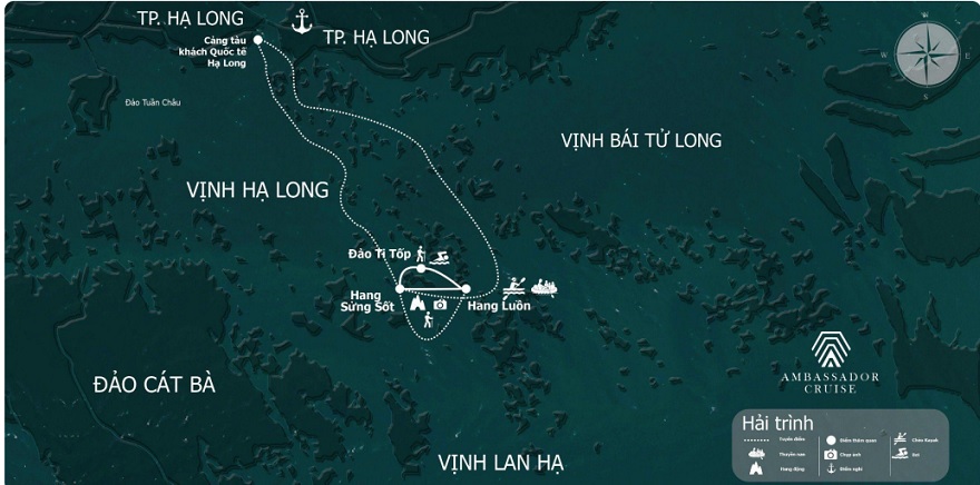 Sơ đồ hải trình Ambassador II