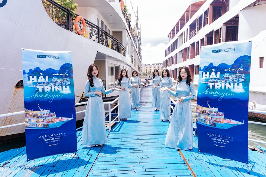 Du thuyền Aquamarine 2 rchi Group khánh thành du thuyền Aquamarine