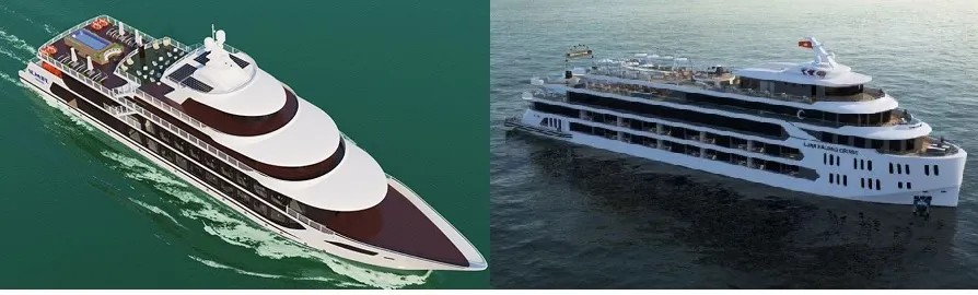 So găng giữa Sea Octpus (trái) và Luna Hạ Long (phải)