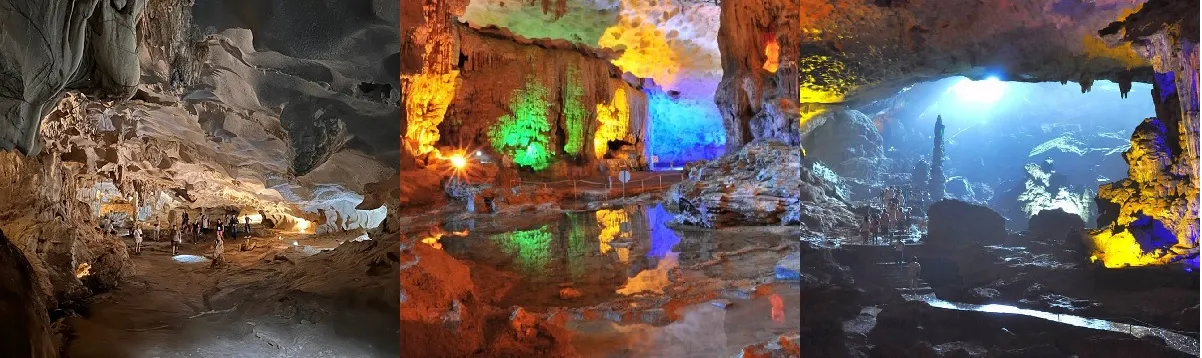 So sánh hang Thiên Cảnh Sơn - Hang Sửng Sốt - Động Thiên Cung
