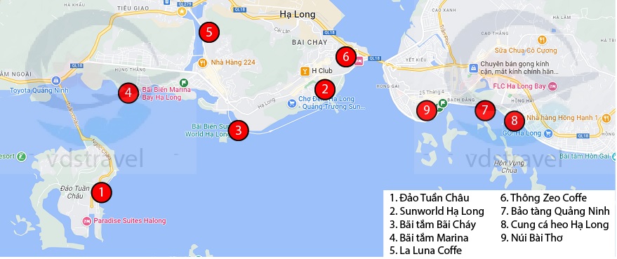 Hạ Long là một thành phố du lịch nổi tiếng của Việt Nam, nằm ở bờ biển Đông Bắc của vịnh Bắc Bộ. Thành phố được biết đến với khu vực di sản thế giới Hạ Long Bay, nơi có hàng ngàn hòn đảo đá vôi và hang động hình thành từ hàng triệu năm trước. Hạ Long cũng là một trung tâm kinh tế, văn hóa và giáo dục của tỉnh Quảng Ninh1.