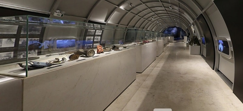 Khu trưng bay các hiên vật kháng chiến bảo tàng Quảng Ninh