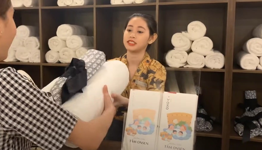 Khăn tắm và Yukata sẽ được phát miễn phí