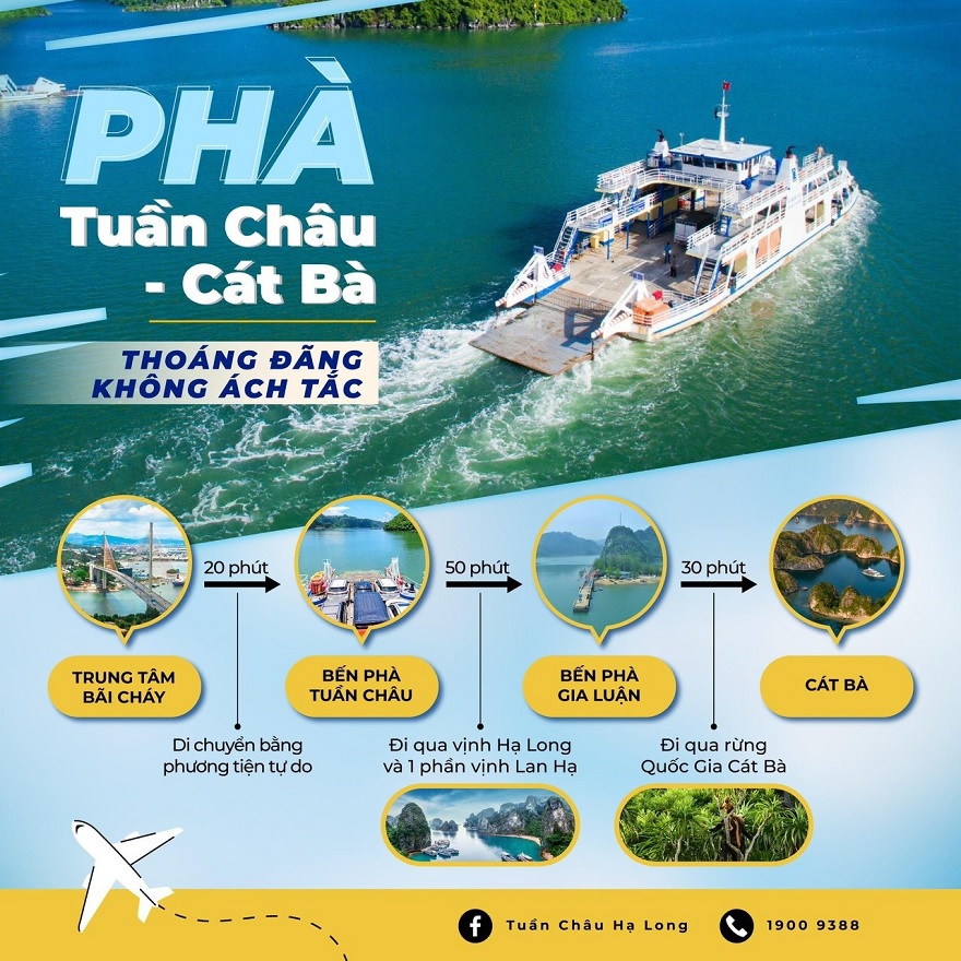 Lịch trình và giá vé phà Tuần Châu - Cát Bà 2025 2 Cách di chuyển tới bến phà Tuần Châu