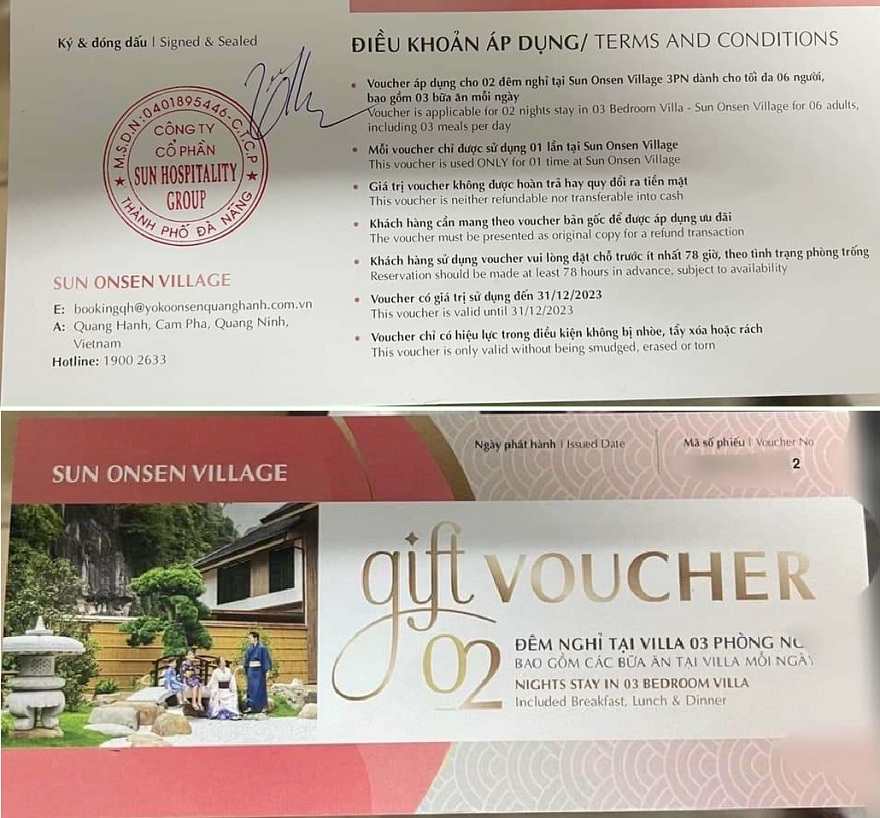 Voucher Yoko Onsen Quang Hanh 1 Voucher nghỉ dượng 3 ngày 2 đêm tại Yoko Onsen Quang Hanh