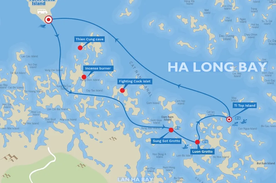 Hải trình của Maia Cruise