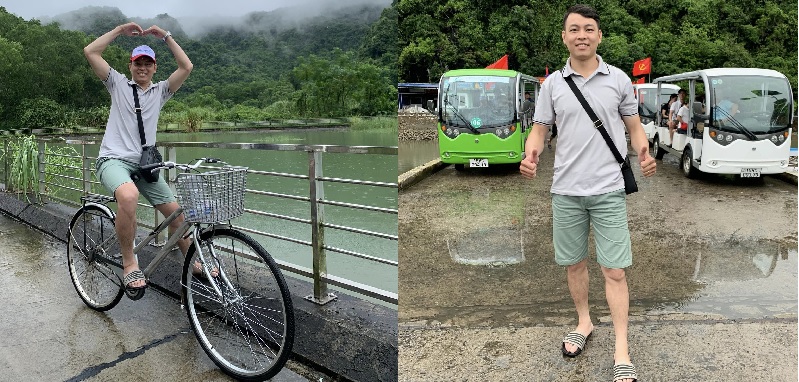 Làng chài Việt Hải (Cát Bà): Review từ A - Z 9 Du khách có thể lựa chọn đạp xe hoặc đi xe điển đến làng