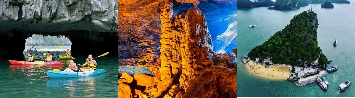 Các điểm tham quan tiêu biểu nếu du khách lựa chọn tàu thăm Vịnh Hạ Long tuyến 2