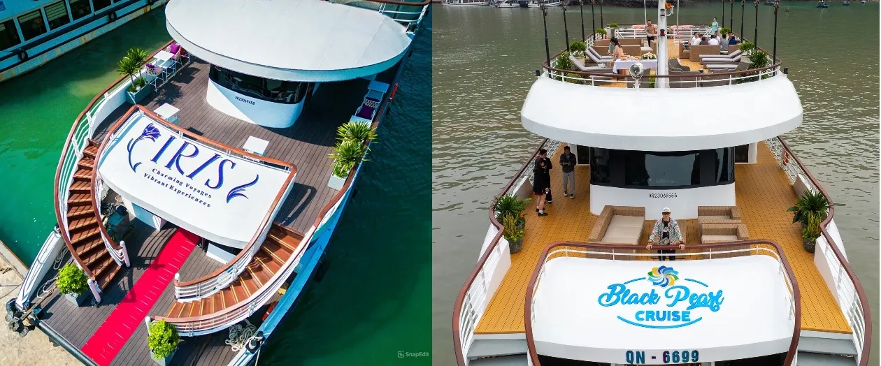 Du thuyền 99 chỗ có thiết kế 2 tầng vỏ thép tương đối giống nhau