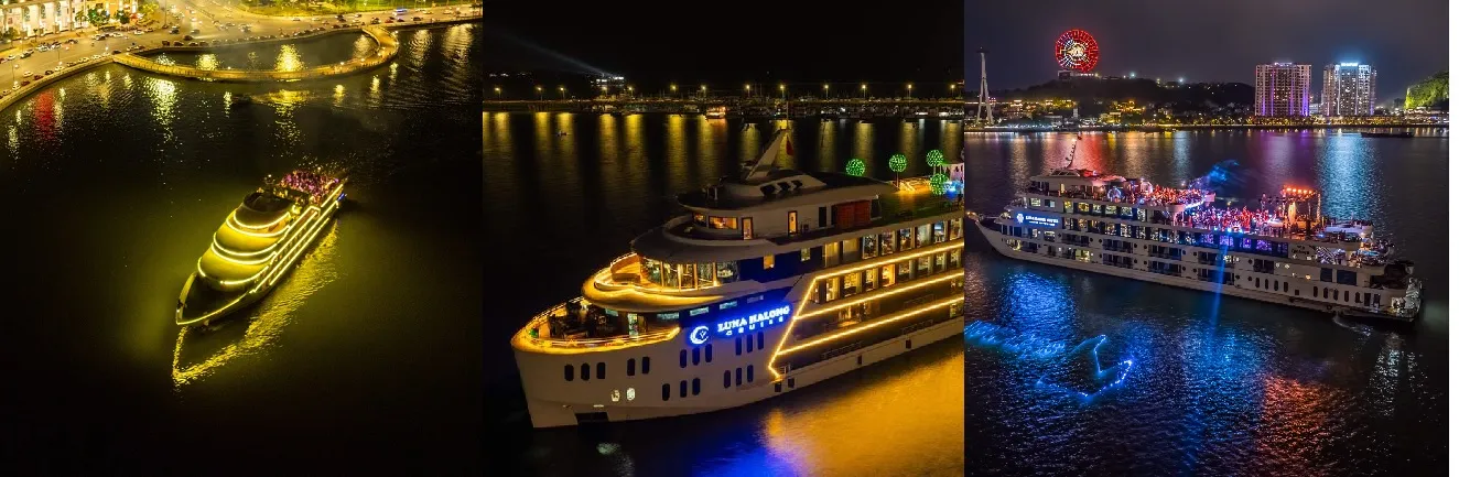 Sự ra mắt của các du thuyền như Sea Octopus , Ambassador II hay Luna Cruise đã đánh dấu bước ngoạt trong việc phát triển của du thuyền nhà hàng ăn tối trên Vịnh Hạ Long