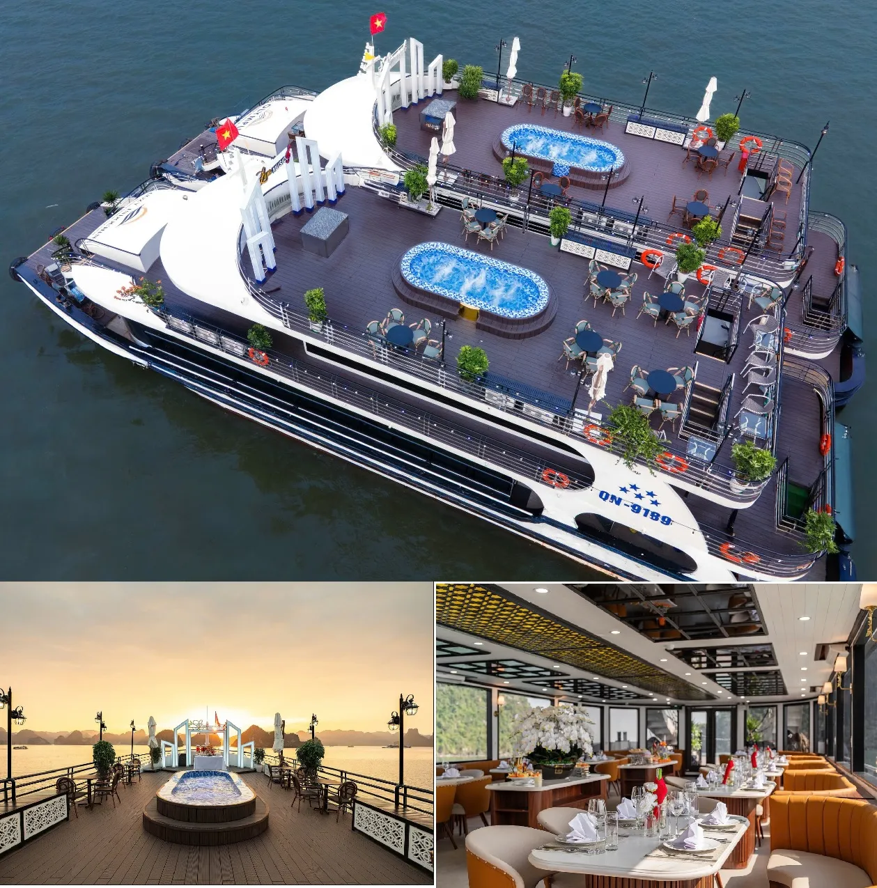 Du thuyền 72 & 99 chỗ thăm Vịnh Hạ Long