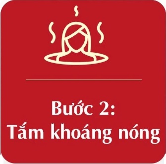 Tắm onsen bước 2